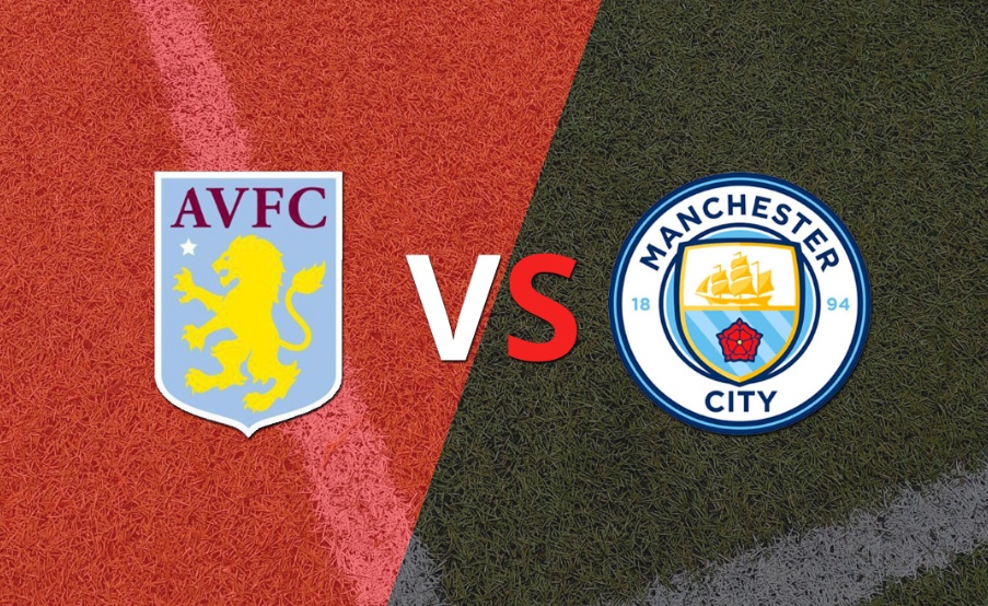 El segundo tiempo comienza sin goles entre Aston Villa y Manchester City