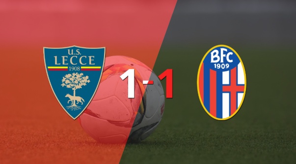 Bologna logró sacar el empate a 1 gol en casa de Lecce
