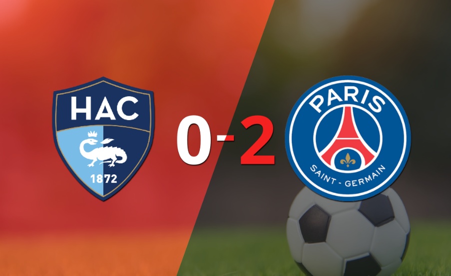 PSG, de visitante, derrotó 2-0 a Le Havre AC