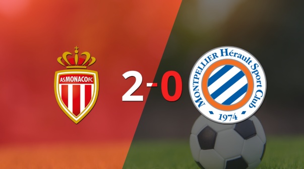 Mónaco derrotó 2-0 en casa a Montpellier