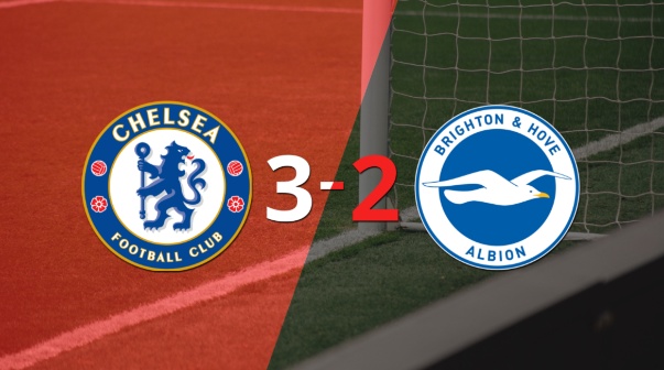 Enzo Fernández marca un doblete en la victoria 3-2 de Chelsea ante Brighton and Hove