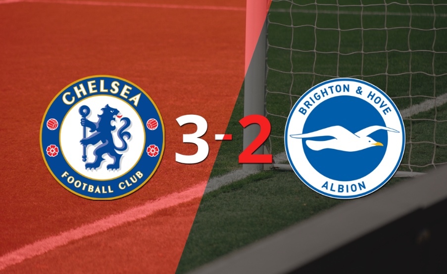 Enzo Fernández marca un doblete en la victoria 3-2 de Chelsea ante Brighton and Hove