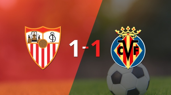 Sevilla logró sacar el empate de local frente a Villarreal