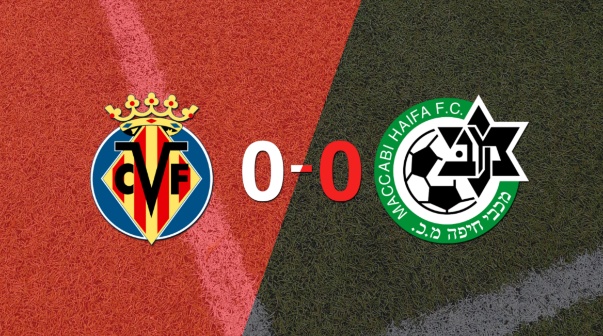 Cero a cero terminó el partido entre Villarreal y Maccabi Haifa