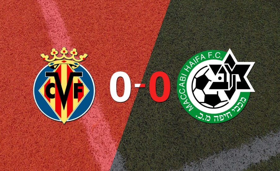 Cero a cero terminó el partido entre Villarreal y Maccabi Haifa