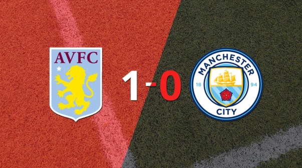Apretada victoria de Aston Villa frente a Manchester City