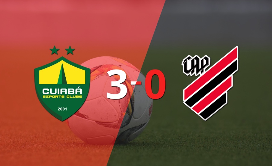 Doblete de Clayson en la goleada de Cuiabá frente a Athletico Paranaense