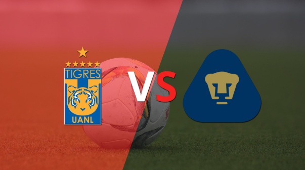 Tigres y Pumas UNAM buscan el gol que desempate el encuentro en el segundo tiempo