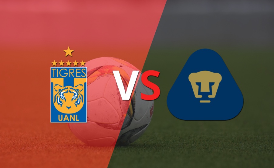 Tigres y Pumas UNAM buscan el gol que desempate el encuentro en el segundo tiempo