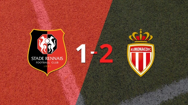 Victoria apretada de Mónaco por 2-1 sobre Stade Rennes