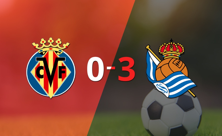 Real Sociedad venció con contundencia a Villarreal