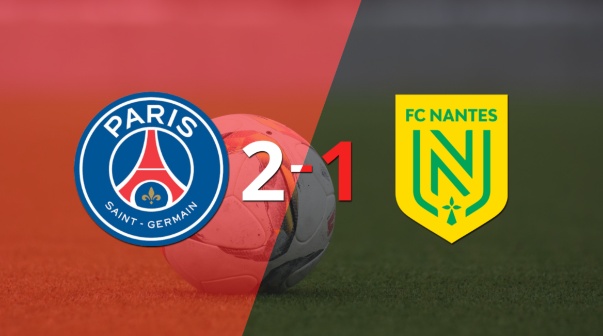 Nantes cayó 2-1 en su visita a PSG