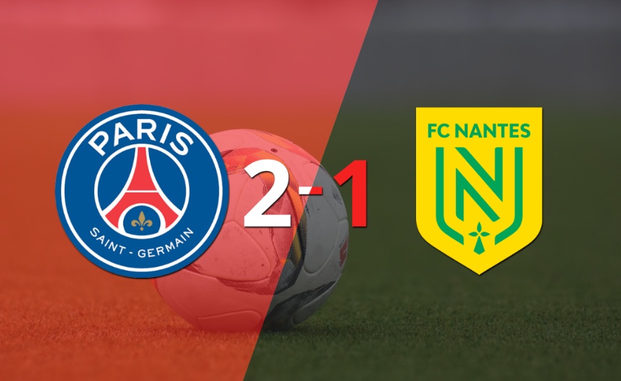 Nantes cayó 2-1 en su visita a PSG
