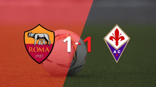 Empate a uno entre Roma y Fiorentina