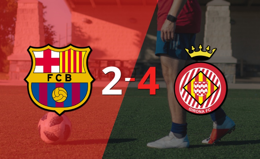 En su visita a Barcelona, Girona se quedó con el triunfo por 4 a 2