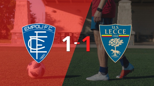 Empoli y Lecce empataron 1 a 1