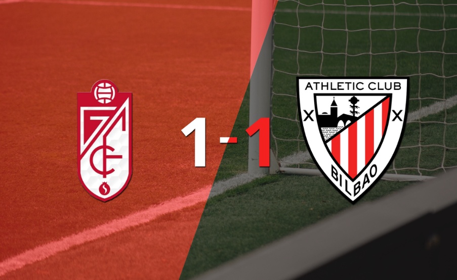 Granada y Athletic Bilbao se reparten los puntos y empatan 1-1