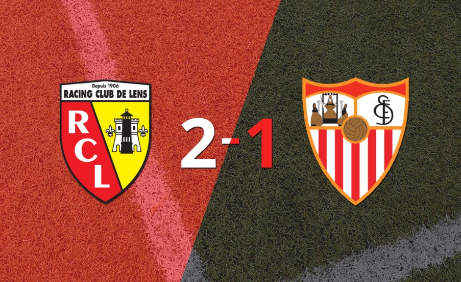 Sevilla no pudo en su visita a Lens y perdió 2 a 1