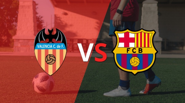 Valencia y Barcelona empatan en el estadio Mestalla