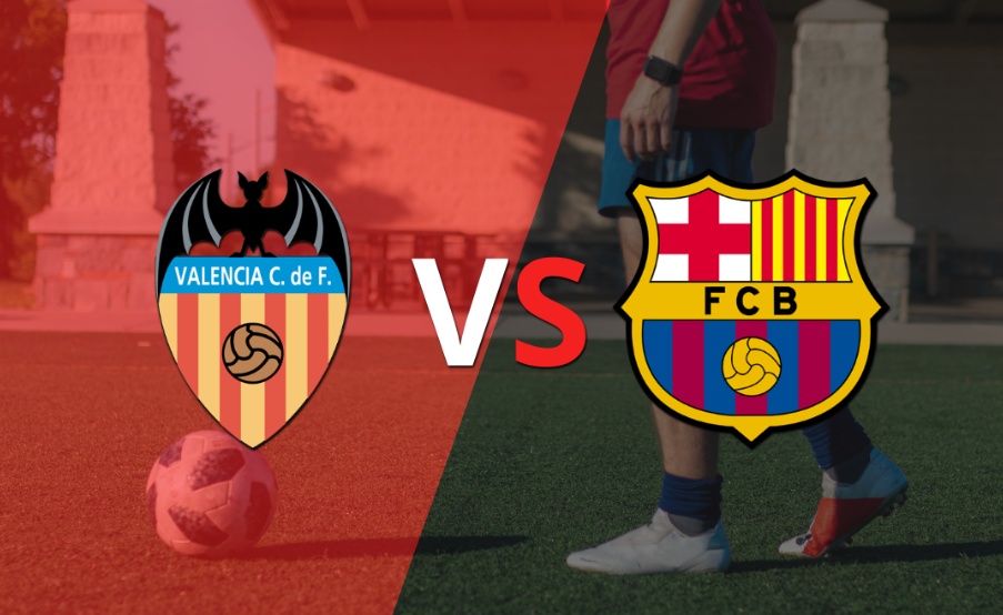 Valencia y Barcelona empatan en el estadio Mestalla