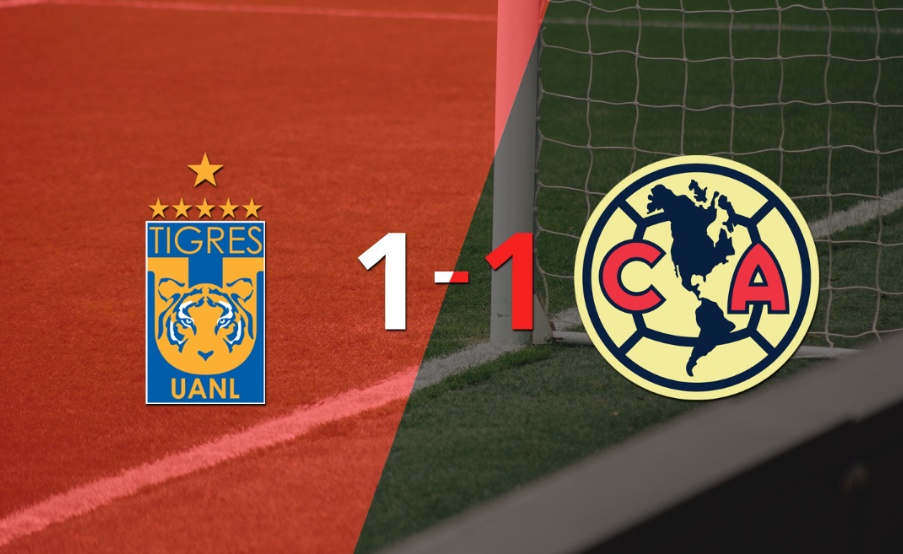 Con el empate entre Tigres y Club América, se define el duelo en el partido de vuelta
