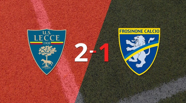 Frosinone no pudo en su visita a Lecce y perdió 2 a 1