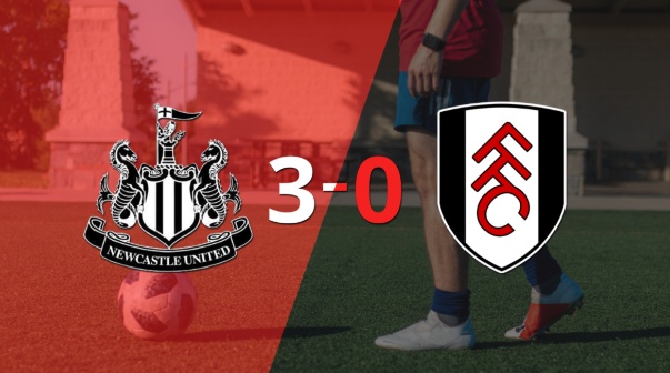 Newcastle United liquidó en su casa a Fulham por 3 a 0