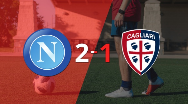 Napoli derrotó 2-1 en casa a Cagliari