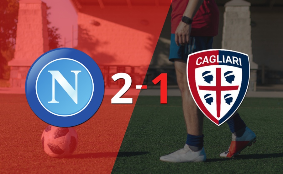 Napoli derrotó 2-1 en casa a Cagliari