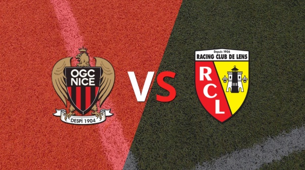 El segundo tiempo comienza sin goles entre Nice y Lens