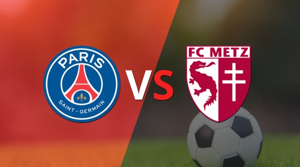 Con un empate en 0, empieza el segundo tiempo entre PSG y Metz