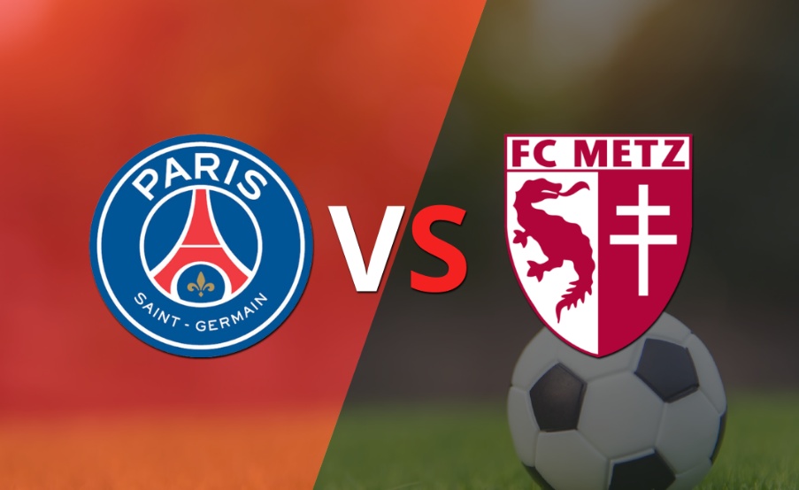Con un empate en 0, empieza el segundo tiempo entre PSG y Metz