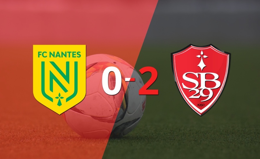 Con dos tantos, Stade Brestois derrotó a Nantes en su casa