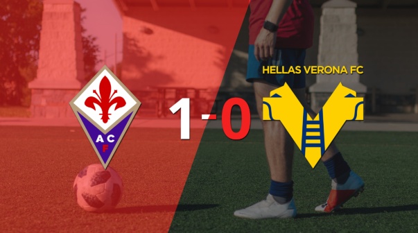 Fiorentina le ganó 1-0 como local a Hellas Verona