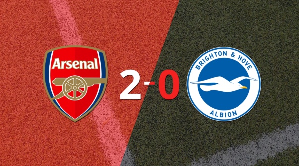 Derrota de Brighton and Hove por 2-0 en su visita a Arsenal