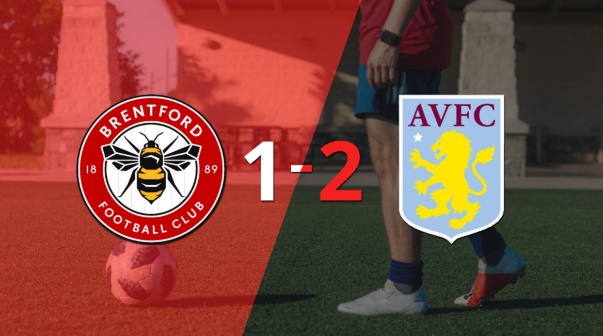 Aston Villa sacó el triunfo 2-1 en su visita a Brentford