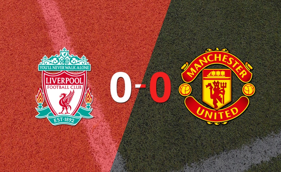 Liverpool y Manchester United igualan 0-0 en el clásico inglés