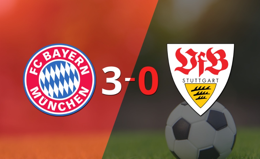 Bayern Múnich golea 3-0 a Stuttgart y Harry Kane firma doblete