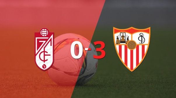 De visitante, Sevilla goleó a Granada contundentemente 3 a 0