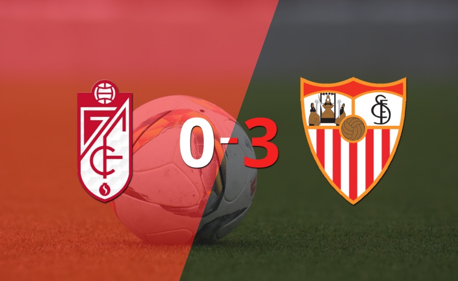De visitante, Sevilla goleó a Granada contundentemente 3 a 0