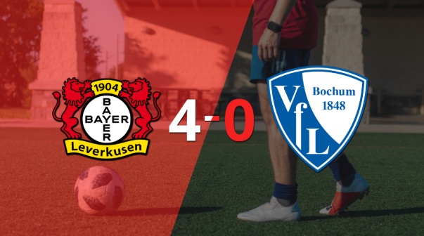 Bayer Leverkusen aplastó a Bochum con hat-trick de Patrik Schick