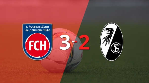 A Friburgo no le alcanzó con el  doblete de Lucas Höler y cayó frente a Heidenheim