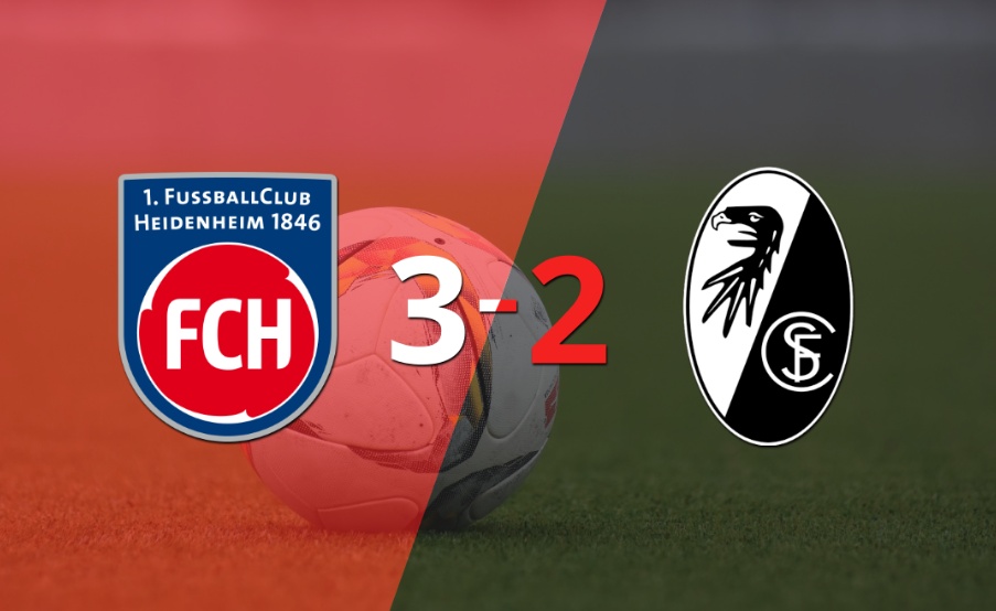 A Friburgo no le alcanzó con el  doblete de Lucas Höler y cayó frente a Heidenheim