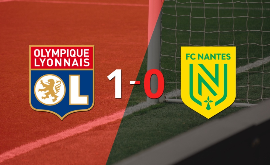 Nantes no pudo en su visita a Olympique Lyon y cayó 1-0
