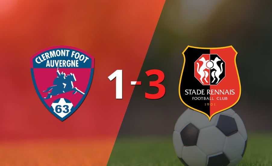 Victoria sin complicaciones de Stade Rennes en su visita a Clermont Foot