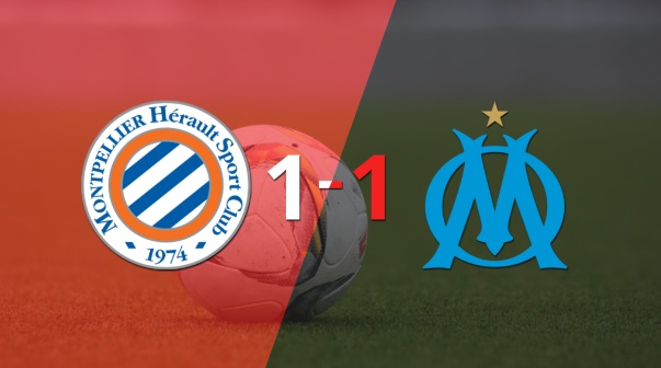Empate a uno entre Montpellier y Olympique de Marsella