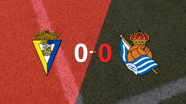 Cádiz y Real Sociedad igualaron sin goles en el marcador