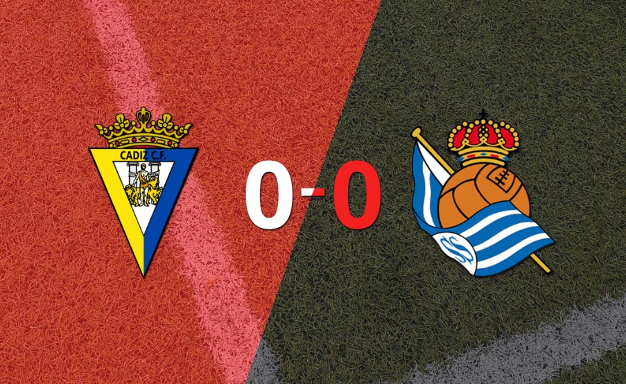 Cádiz y Real Sociedad igualaron sin goles en el marcador