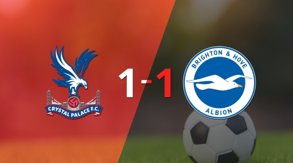 Crystal Palace logró sacar el empate de local frente a Brighton and Hove