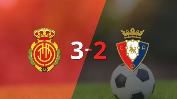 Osasuna cayó 3 a 2 en su visita a Mallorca